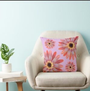 Floral pillows