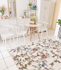 Floral rugs for nursery