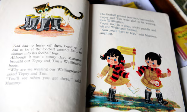 A page of a Topsy and Tim book