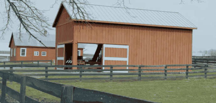 Steel Garden Shed Over a Wooden