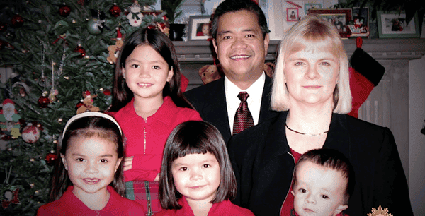Alec Cabacungan with his family, including parents Gil and Alma and three older sisters, when he was a toddler. Alec Cabacungan with his family, including parents Gil and Alma and three older sisters, when he was a toddler.