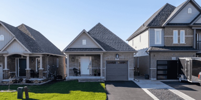 Modern suburban homes representing the evolving rental property market and new investment opportunities.