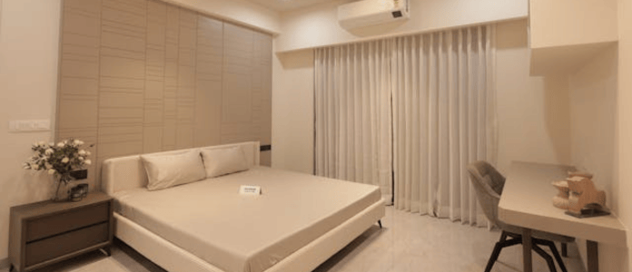 Elegant Minimalist Master Bedroom Upgrade Design with Neutral Beige and Cream Tones